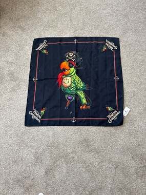 Disney Parks Pirates of the Caribbean Parrot Bandana Head Scarf